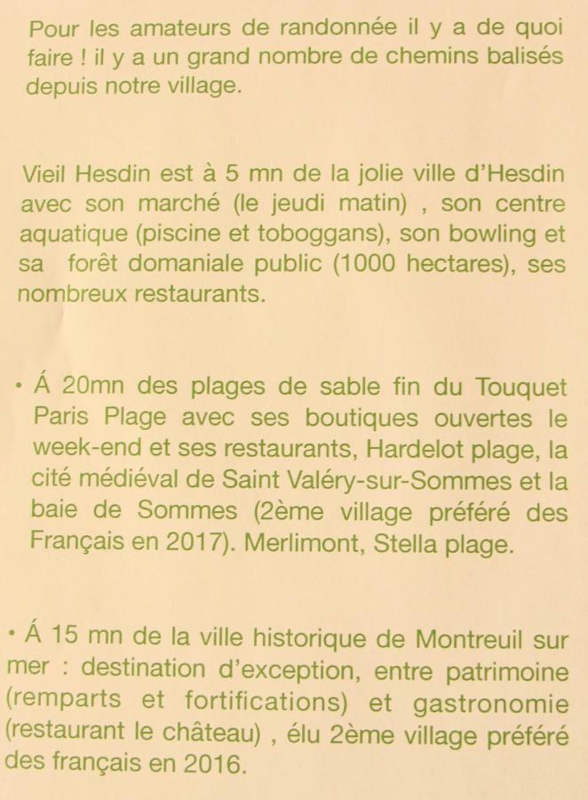 Gite Du Vieux Saule 1 Gite Avec Spa Privatif Pour 2 Personnes 1 Suite Familiale Sans Spa Vieil-Hesdin Exterior photo